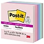 Post-it Recycled Super Sticky Notes, 3" x 3", Wanderlust Pastels Collection, 90 Sheet/Pad, 5 Pads/Pack (654-5SSNRP)~#|#~D7834D85-9697-4B45-876549C4DEC860D9_sc7