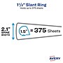 Avery TouchGuard Protection Heavy Duty 1 1/2" 3-Ring View Binders, Slant Ring, White (17142)~#|#~D7850A4E-3EBA-4CA2-93B693CFE5167F00_sc7