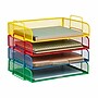 Mind Reader Metal Side Loading Stackable Letter Tray, Multicolored (DSTACK4-ASST)~#|#~D785B9D3-2FC9-4511-A27A1B1410C77AB9_sc7