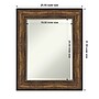 Amanti Art Ballroom Bronze Beveled Bathroom Wall Mirror, 31.5" x 25".5", Brown (A42674593106)~#|#~D78B130A-B43C-4BC6-9660794301D5F70D_sc7