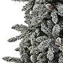 Nearly Natural 7.5-ft Flocked Livingston Fir Artificial Christmas Tree with Pine Cones and 500 Clear Warm LED Lights (T1613)~#|#~D78DEF57-65F5-4F53-99357D7D6485C98B_sc7
