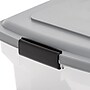 Iris 55 Quart Storage Container with Lid, Plastic, Gray (301048)~#|#~D790906C-86F5-45A6-B4328EB872950C08_sc7