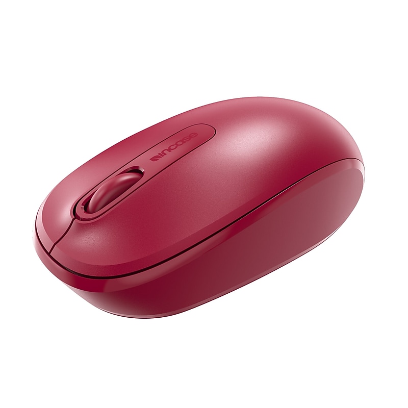 Incase Designed by Microsoft Wireless Mobile 1850 Ambidextrous Optical USB Mouse, Flame Red (U7Z-00031) image 1