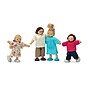 PlanToys Wooden Doll Family, Light Skin Tone & Brown Hair, 4/Set (PTS7142)~#|#~D79B0EE1-4FF6-47FA-B636287096750D28_sc7