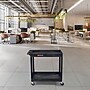 Luxor TUFFY XL 2-Shelf Multi-Purpose Utility Cart, Black (EC11-B)~#|#~D7A31CEF-D652-4ECA-AA7DF5D3879B687B_sc7