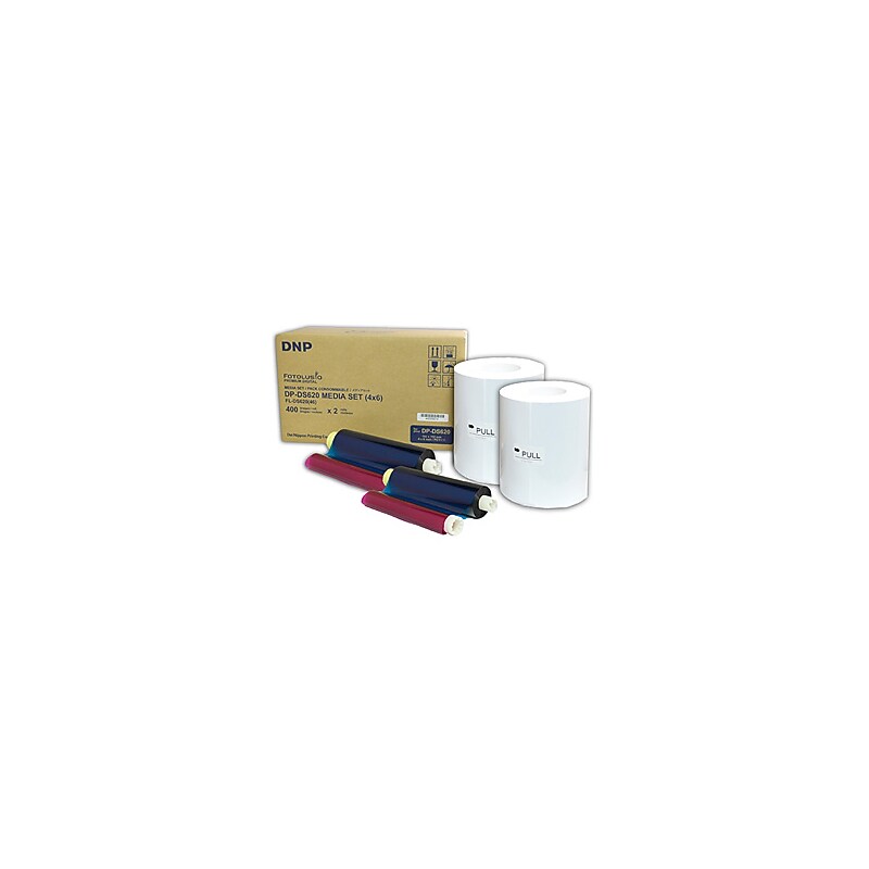 DNP DS620 Roll Media for DS620A Printer, 4 x 6", 2/Pack (DS6204X6) image 1