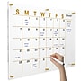 Excello Brands Acrylic Dry-Erase Calendar Whiteboard, 20" x 30", Gold Print (ACRYLBRD-CAL20X30-GLD)~#|#~D7A5686E-5A93-40E6-83212B2A6613489D_sc7