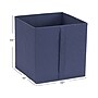 Household Essentials 11" x 11" Bin Storage, Navy, 6/Set (330-1)~#|#~D7AC3A2D-94A2-421B-85B81A72ABFD6342_sc7