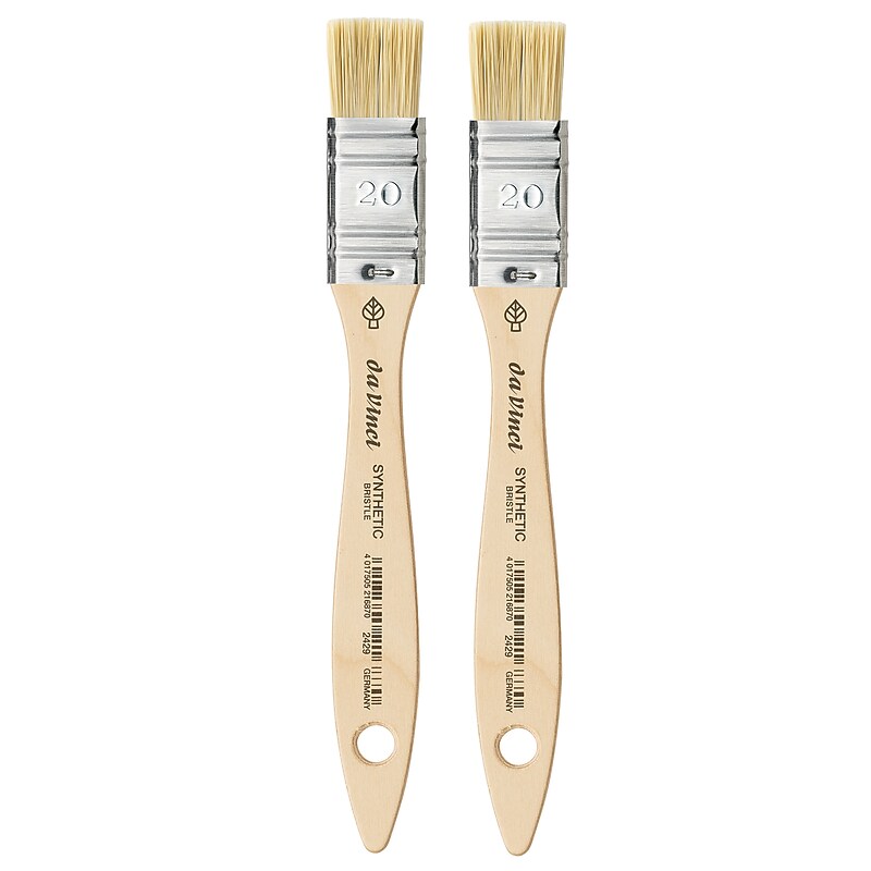 da Vinci SYNTHETIC Acrylic & Oil Natural Hog Bristle Flat, Size 20 Mottler Brush, 2/Pack (DVXVA242920-2) image 1