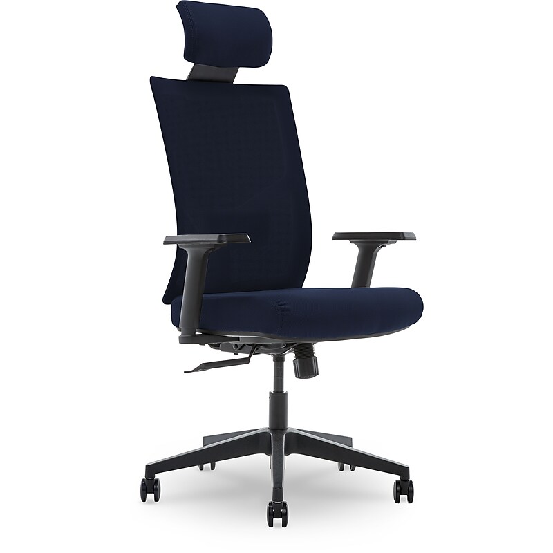 La-Z-Boy Mesh Swivel Executive Chair, Navy (51489-NVY) image 1