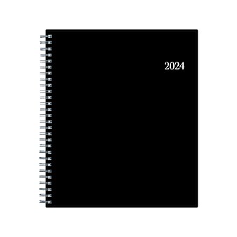 2024 Blue Sky Enterprise 8" x 10" Monthly Planner, Black (131794-24)
