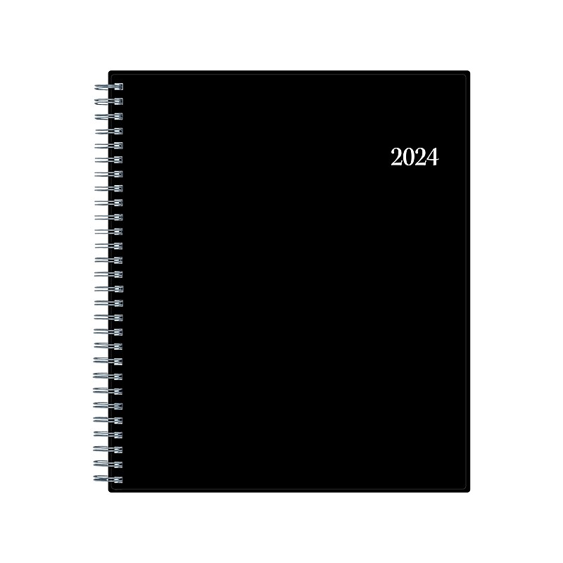 2024 Blue Sky Enterprise 8" x 10" Monthly Planner, Black (131794-24) image 1