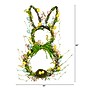 Nearly Natural 22-in Artificial Easter Bunny Shaped Wreath (W1411)~#|#~D7AF8D71-4660-4D84-983DC7A2E64683EA_sc7