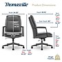 Thomasville Furniture Upton Ergonomic Bonded Leather Swivel Manager Chair, Gray (51421-GRY)~#|#~D7B3163F-9412-4BB9-98394E40FA48A0C0_sc7