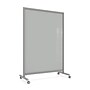 Ghent EZ Glass Mobile Dry-Erase Whiteboard, Aluminum Frame, 75"H x 50"W, Gray (EZ1NA7550GY)~#|#~D7B57EA2-40EE-4C9F-98479D13250C2664_sc7