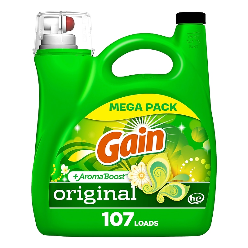 Gain Aroma Boost HE Liquid Laundry Detergent, 107 Loads, 154 oz. (77273) image 1
