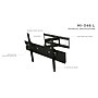 Mount-It! Full Motion Articulating Corner TV Wall Mount for 24" to 65" TVs, Black (MI-346L)~#|#~D7BD11AA-F73A-412E-98B9F3347F538EED_sc7