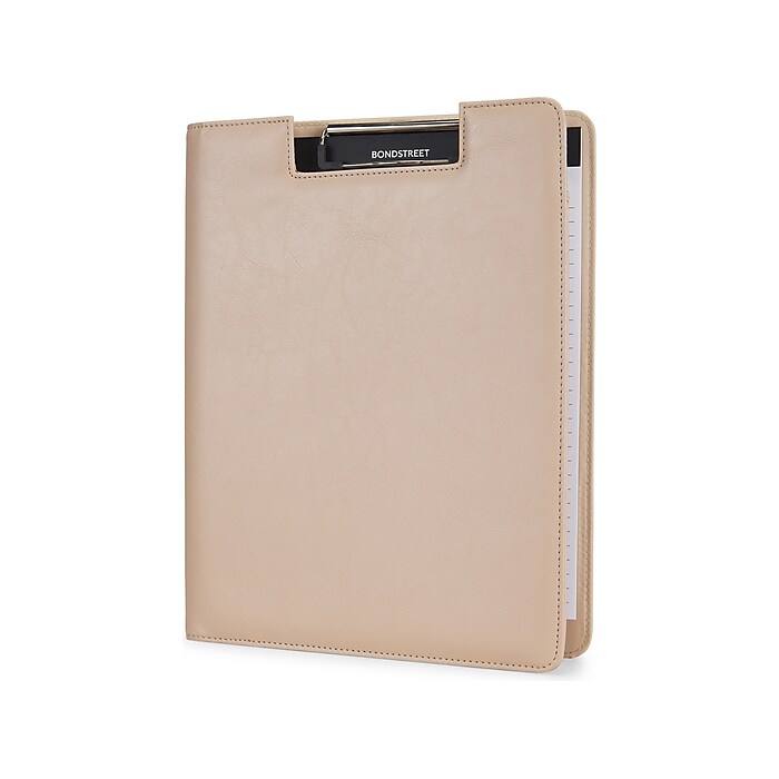 Bond Street Vegan Leather Padfolio, Taupe (WRC5041BS-TAUPE) | Staples