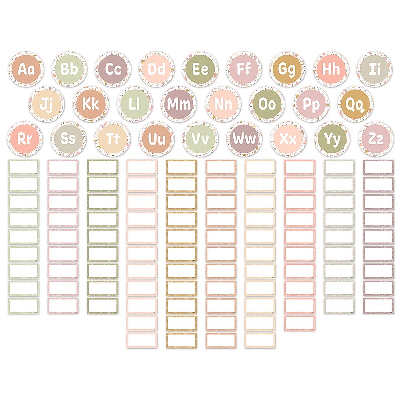 Teacher Created Resources Terrazzo Tones Word Wall Bulletin Board Set, 125/Set (TCR7205) image 1