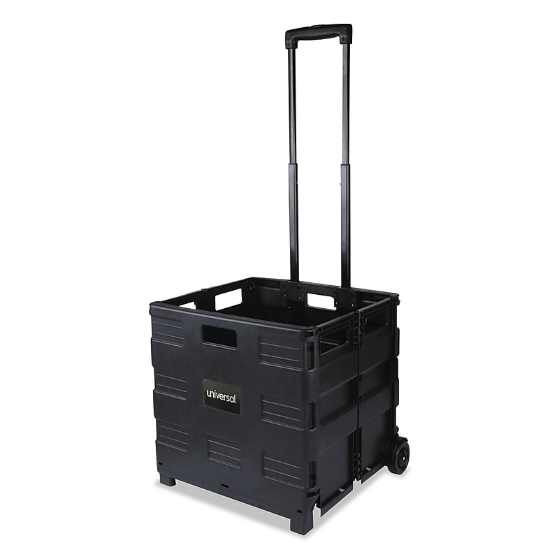 Safco STOW AWAY Folding Caddy, Black (UNV14110) image 1