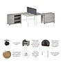 Bush Business Furniture Hustle 30"H x 60"W 2 Person Back to Back Cubicle Workstation, Platinum Gray (HUS016PG)~#|#~D7C51DEE-8E31-4517-990B027B397FE451_sc7