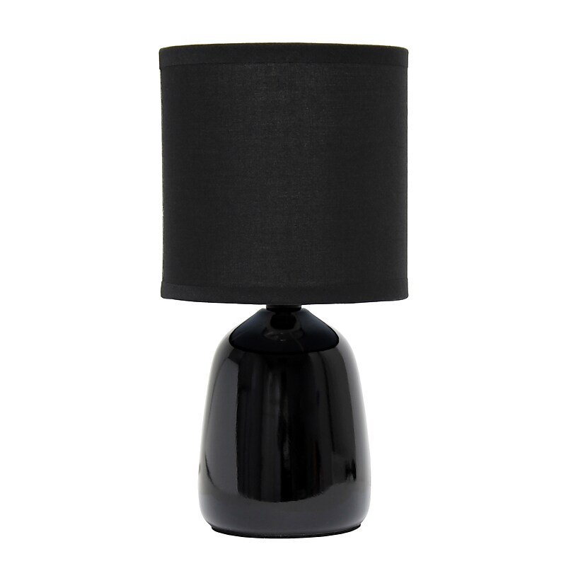 Simple Designs Table Lamp, Black (LT1134-BLK) image 1