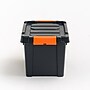 Iris 22 Quart Heavy Duty Store-It-All Plastic Latching Storage Tote, Black (500214)~#|#~D7C8D6FD-FA00-4625-9F2FAAF1D076D8F9_sc7