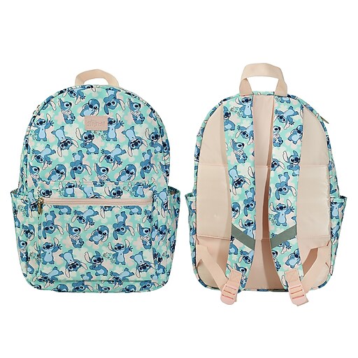 Bioworld Kids Stitch Laptop Backpack, Large, Blue/White