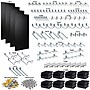 Triton Products Black ABS Textured Pegboards with 96 pc. DuraHook Assortment and Hanging Bin System (DB-4BK Kit)~#|#~D7C9969B-0A8F-4F08-BC3C0CE839C18FB6_sc7