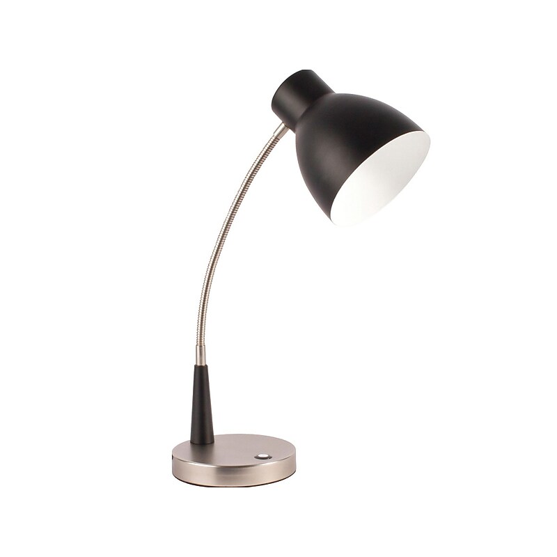 OttLite Adjust LED Desk Lamp, 22", Black/Silver Matte (CS01KC9-SHPR) image 1