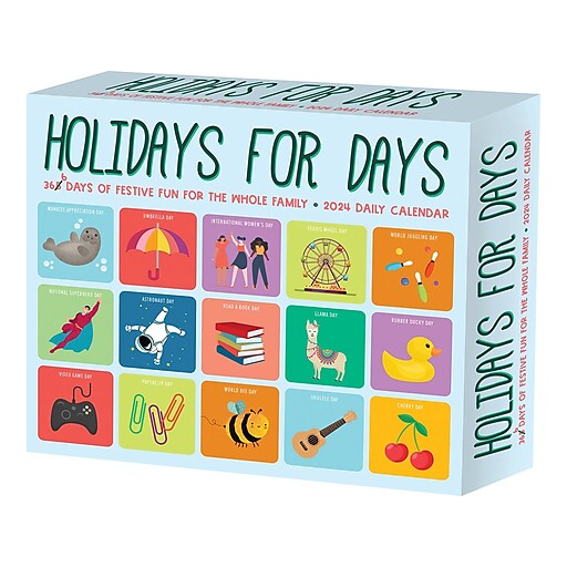 2024 Willow Creek Holidays for Days 6.2" x 5.4" DaytoDay Calendar