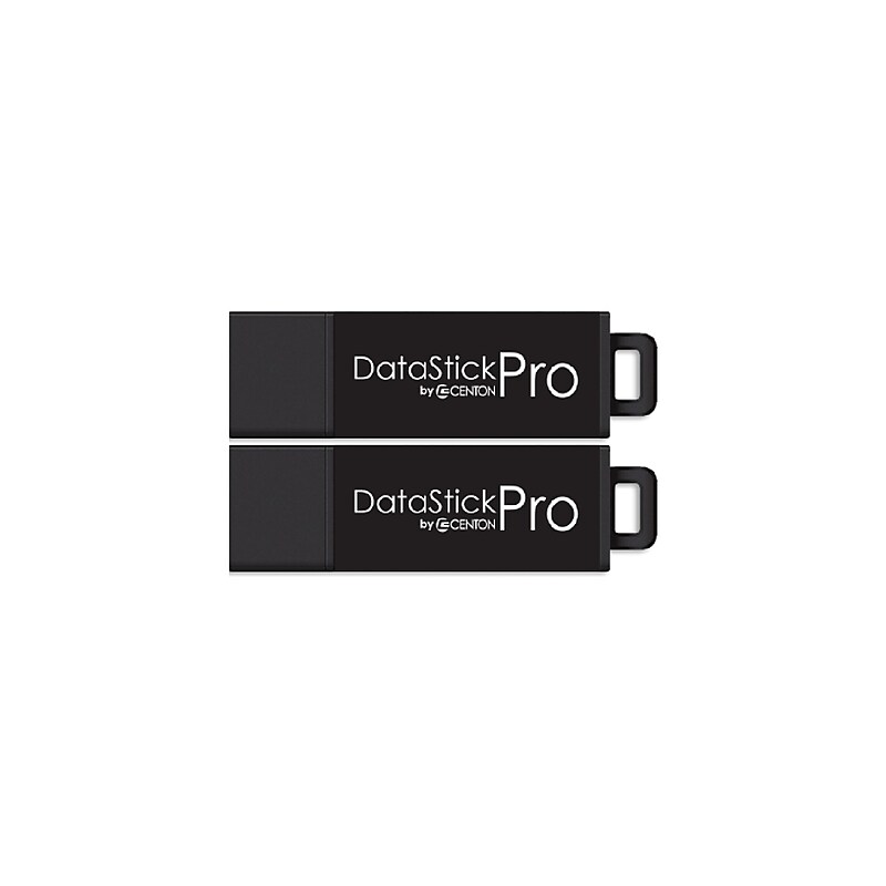 Centon Datastick Pro 512GB USB 3.2 Type A Flash Drive, Black, 2/Pack (C1-U3P6-512G-2) image 1