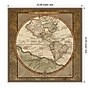 Amanti Art Damask World Map I by Elizabeth Medley Framed Canvas Wall Art Print, 22" x 22" (A42678299413)~#|#~D7CE44E9-9F2D-43B1-B7C02AFC3F24122F_sc7