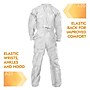 KleenGuard A20 Zipper Front Coverall With Elastic Wrists/Ankles, Breathable Particle Protection, White, 4XL, 20/Carton ~#|#~D7D03E91-6B3F-4DA4-9D1B6A300EAFADB3_sc7