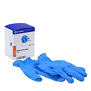 First Aid Only SmartCompliance, Refill, Powder Free Nitrile Exam Gloves, Latex Free, Large, 8/Box (FAE-6102)