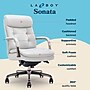 La-Z-Boy Sonata Ergonomic Bonded Leather Swivel Executive Chair, Gray and Graphite (CCHR10014B)~#|#~D7D689BD-06A2-42EC-AA1B328CDE3F7A98_sc7