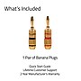Fluance Banana Plug 24K Gold-Plated connectors 16 to 12 AWG Speaker Wire, Pair~#|#~D7DE71FA-4AB3-496F-A94D64853B0FF047_sc7