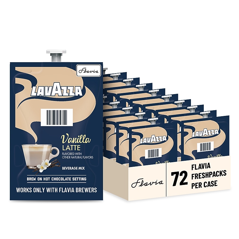 Lavazza Vanilla Latte Coffee Flavia Freshpacks, 72/Carton (48689) image 1