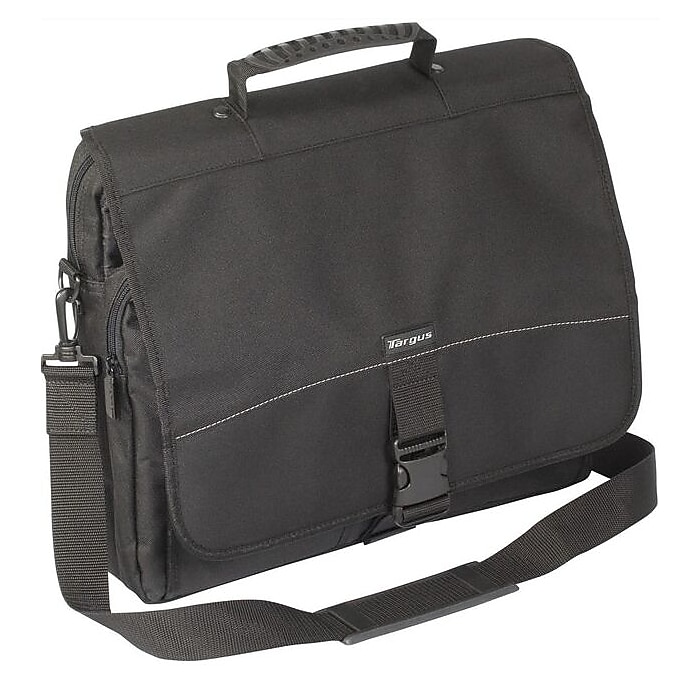 Targus Polyester Messenger Bag, Black (TCM004US) | Staples