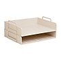 Staples Plastic Side Loading Stackable Letter Tray, Letter Size, Warm White, 2/Pack (ST63887)~#|#~D7E03A6A-FA42-4FC0-840DB6ABC84D3A39_sc7