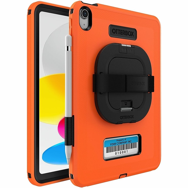 OtterBox Defender Polycarbonate/Silicone 10.9" Rugged Carrying Case for iPad 10th Generation, Orange (77-96988) image 1