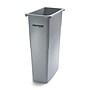 Coastwide Professional™ Slim Plastic Trash Can with no Lid, Gray, 23 Gal. (CW50717)~#|#~D7EA32D6-8453-4352-B7AF2883A59806BE_sc7