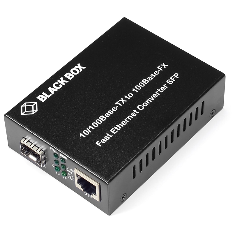Black Box Fast Ethernet SFP Media Converter, 100 Mbps (LHC210A) image 1