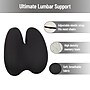 Mind Reader Memory Foam Lumbar Support Pillow Office Chair Back Cushion, Black (BBACK-BLK)~#|#~D7F81A37-808D-4363-8BC36645B65BCD04_sc7