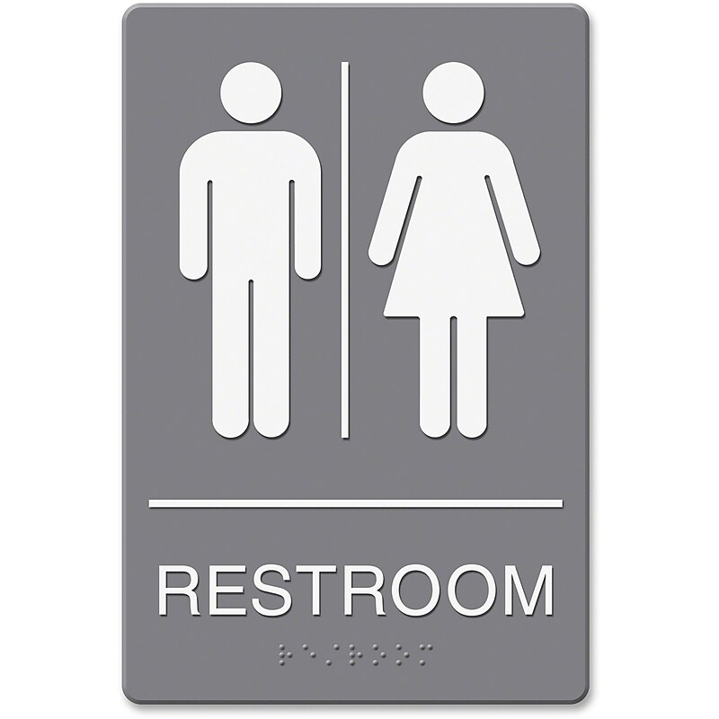 Headline Signs ADA RESTROOM/Image Sign image 1