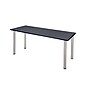Regency Kee 72" x 24" Training Room Table, Grey/Chrome (MT7224GYBPCM)~#|#~D802BD8E-FE6F-46E8-B65FE4C5ECA96125_sc7