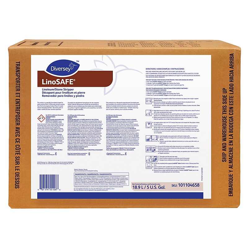 Diversey LinoSAFE Floor Stripper, 5 Gal. (101104658) image 1