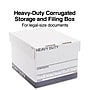 Staples Triple Wall Heavy Duty File Box, Lift Off Lid, Letter/Legal, White/Gray, 12/Carton (TR59220)~#|#~D80A33A7-CD86-4E34-99AD72059DAF74FF_sc7