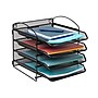Mind Reader 4-Pocket Metal Mesh Mountable Wall File, Letter Size, Black (4THANG-BLK)~#|#~D80FC62B-A581-4CA7-85B969DB7611C805_sc7