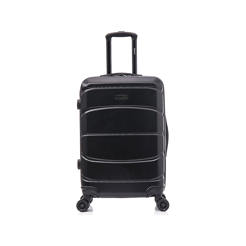 DUKAP Sense 24" Hardside Suitcase, 4-Wheeled Spinner, TSA Checkpoint Friendly, Black (DKSEN00M-BLK) image 1